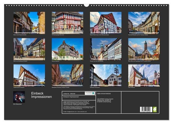 Produktbild: Einbeck Impressionen (Wandkalender 2026 DIN A2 quer), CALVENDO Monatskalender