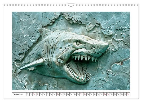 Produktbild: Wesen aus der Urzeit (Wandkalender 2026 DIN A3 quer), CALVENDO Monatskalender