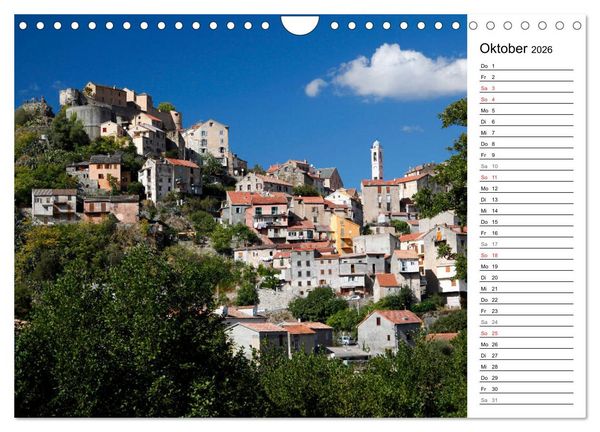 Produktbild: Wildromatisches Korsika (Wandkalender 2026 DIN A4 quer), CALVENDO Monatskalender