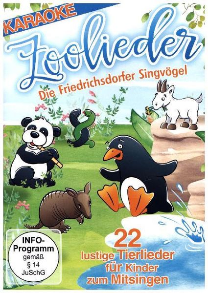 Produktbild: Zoolieder - 22 lustige Tierlieder f&uuml;r Kinder zum Mitsingen
