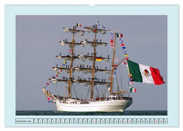 Produktbild: Segelschulschiffe aus aller Welt (hochwertiger Premium Wandkalender 2026 DIN A2 quer), Kunstdruck in Hochglanz