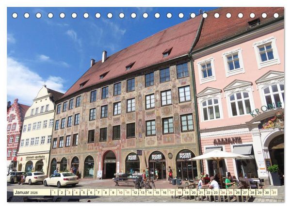 Produktbild: Unterwegs in Landshut (Tischkalender 2026 DIN A5 quer), CALVENDO Monatskalender
