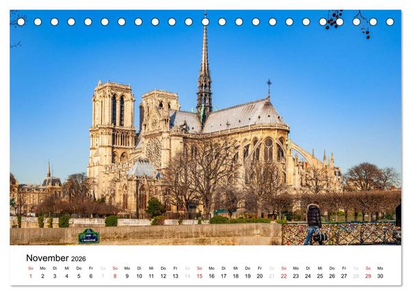 Produktbild: Paris, s'il vous pla&icirc;t! (Tischkalender 2026 DIN A5 quer), CALVENDO Monatskalender