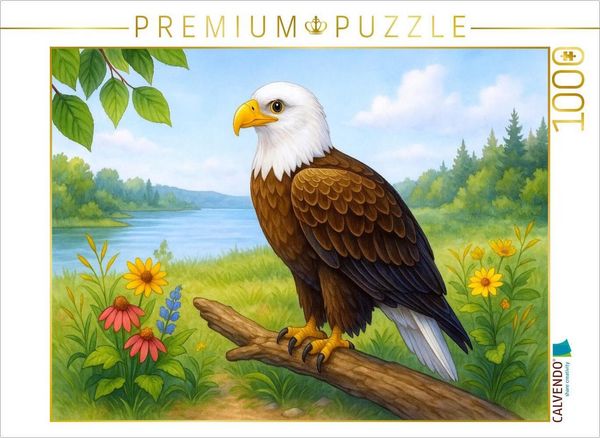 Produktbild: CALVENDO Puzzle Wei&szlig;kopfseeadler | 1000 Teile Lege-Gr&ouml;&szlig;e 64x48cm Foto-Puzzle f&uuml;r gl&uuml;ckliche Stunden
