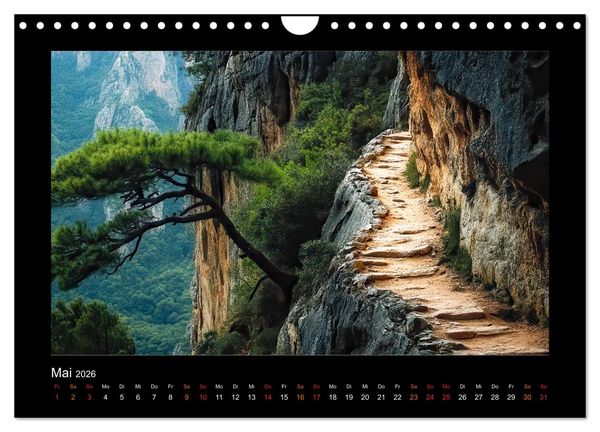 Produktbild: Abenteuerliche Wege (Wandkalender 2026 DIN A4 quer), CALVENDO Monatskalender