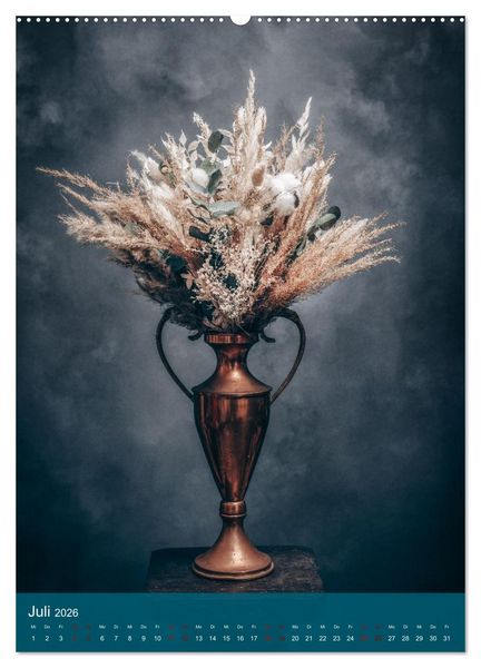 Produktbild: Trockenblumen Bouquet (hochwertiger Premium Wandkalender 2026 DIN A2 hoch), Kunstdruck in Hochglanz