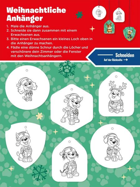 Produktbild: PAW Patrol Mitmachbuch: Mein weihnachtlicher Mitmachblock