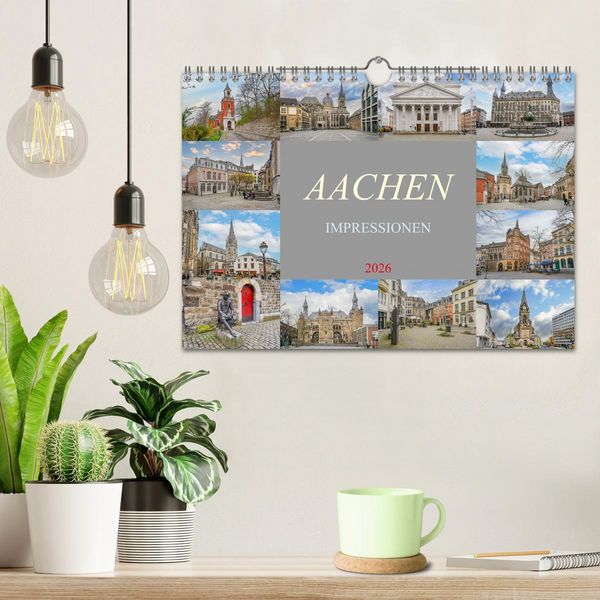Produktbild: Aachen Impressionen (Wandkalender 2026 DIN A4 quer), CALVENDO Monatskalender