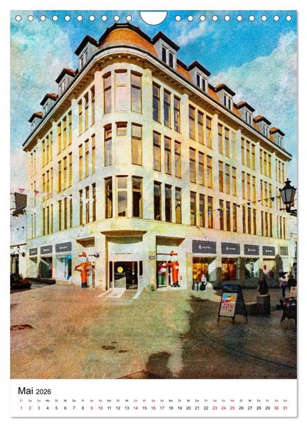 Produktbild: Hansestadt Wismar - Aquarellansichten der Perle des Nordens (Wandkalender 2026 DIN A4 hoch), CALVENDO Monatskalender