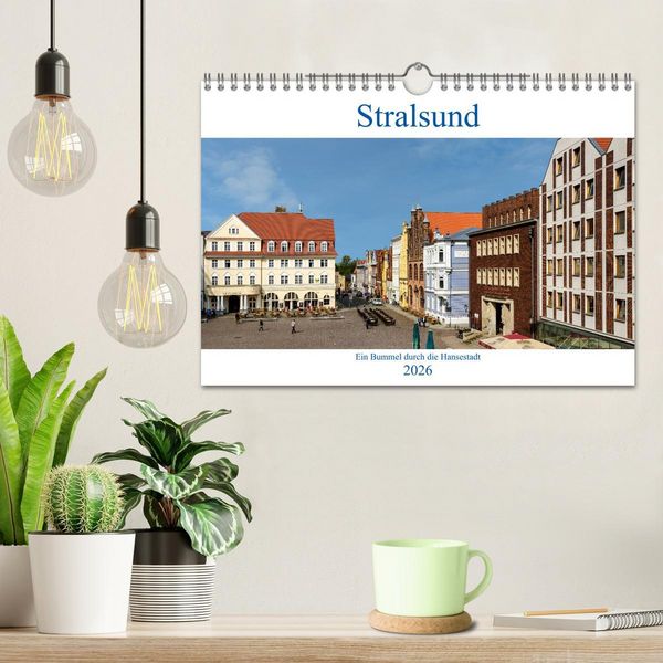 Produktbild: Ein Bummel durch die Hansestadt Stralsund (Wandkalender 2026 DIN A4 quer), CALVENDO Monatskalender