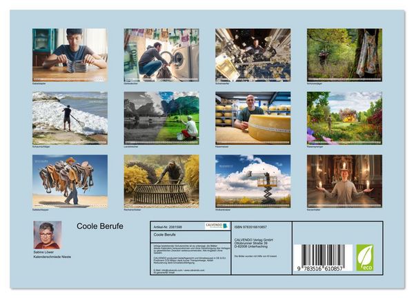 Produktbild: Coole Berufe (Wandkalender 2026 DIN A4 quer), CALVENDO Monatskalender