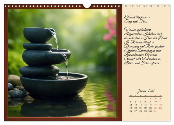 Produktbild: Feng Shui - Symbole f&uuml;r die Harmonie des Qi (Wandkalender 2026 DIN A3 quer), CALVENDO Monatskalender