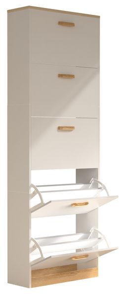Produktbild: Holz Schuhregal Schuhschrank Schuhkipper Halom XL
