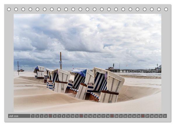 Produktbild: Zuhause am Meer (Tischkalender 2026 DIN A5 quer), CALVENDO Monatskalender