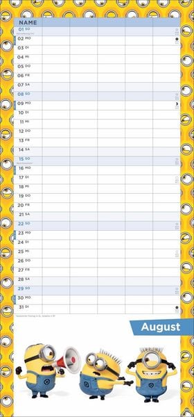 Produktbild: Minions Familienplaner 2027