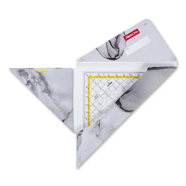 Produktbild: ARISTO Geocover 3 in 1 Geo und TZ Dreieck white & grey, 1 x AR1552 u AR1650/2