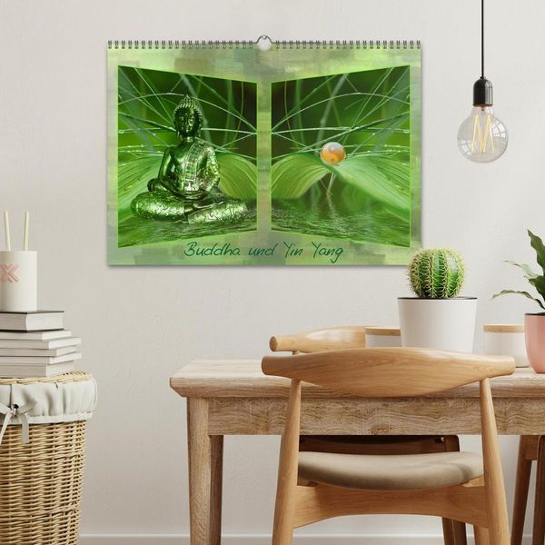 Produktbild: Buddha und Yin Yang (Wandkalender 2026 DIN A3 quer), CALVENDO Monatskalender