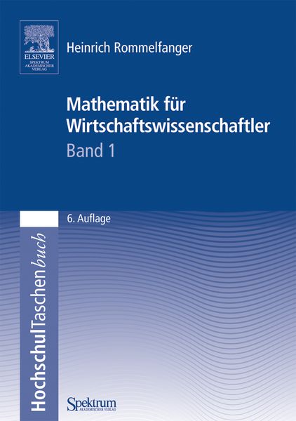 Produktbild: Mathematik f&uuml;r Wirtschaftswissenschaftler I