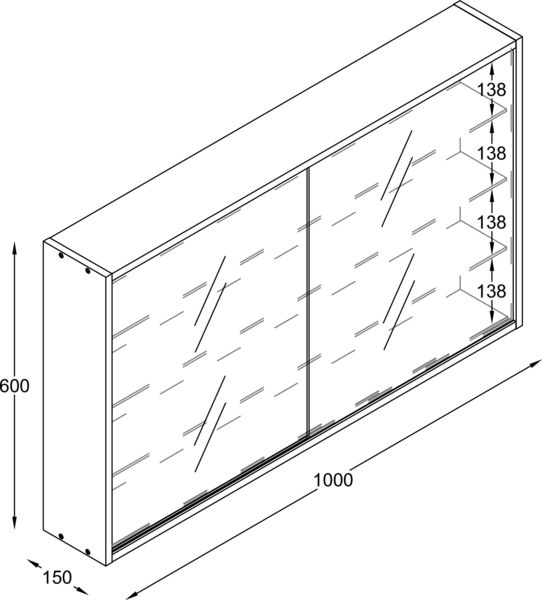 Produktbild: H&auml;ngevitrine Wandvitrine Sammel Deko Drivalo XL