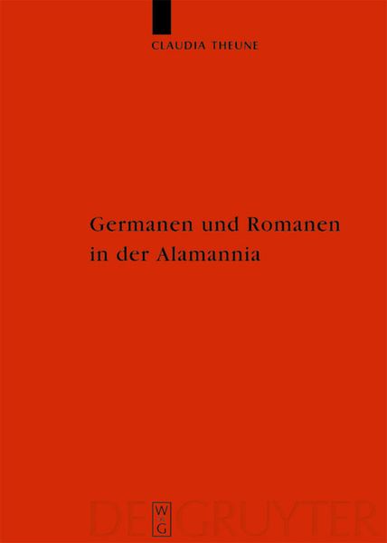 Produktbild: Germanen und Romanen in der Alamannia