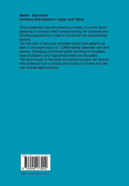 Produktbild: Coronary Risk Factors in Japan and China