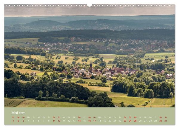 Produktbild: Sch&ouml;ne Aussichten in die Fr&auml;nkische Schweiz (hochwertiger Premium Wandkalender 2026 DIN A2 quer), Kunstdruck in Hochglanz