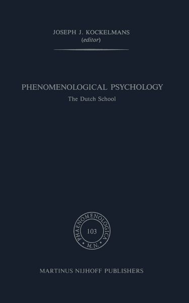 Produktbild: Phenomenological Psychology