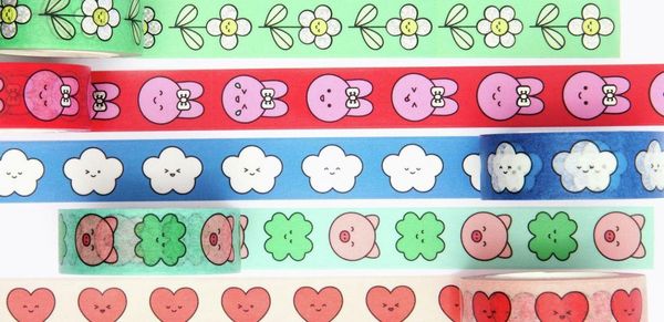 Produktbild: Tape Set Chingu , 5 Stk, 1,5 cm x 10 m