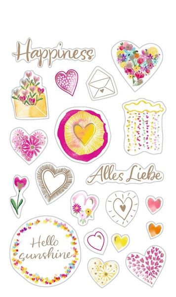 Produktbild: Stickerbogen mit 100 Stickern