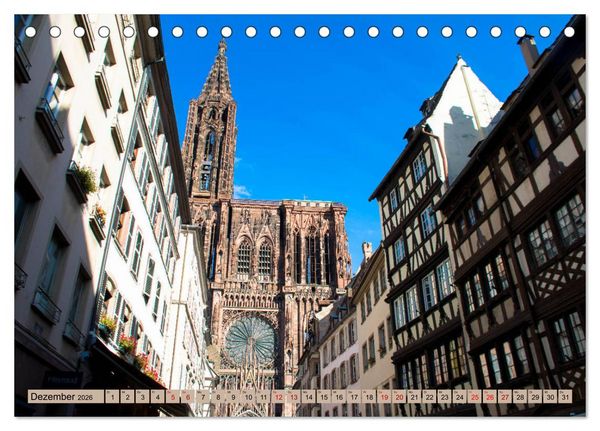 Produktbild: Zauberhaftes Stra&szlig;burg (Tischkalender 2026 DIN A5 quer), CALVENDO Monatskalender