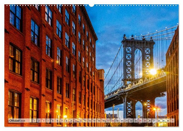Produktbild: New York - United States of America (Wandkalender 2026 DIN A2 quer), CALVENDO Monatskalender