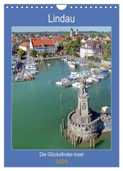 Produktbild: Lindau. Die Gl&uuml;cksfinder-Insel (Wandkalender 2026 DIN A4 hoch), CALVENDO Monatskalender