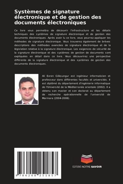 Produktbild: Syst&egrave;mes de signature &eacute;lectronique et de gestion des documents &eacute;lectroniques