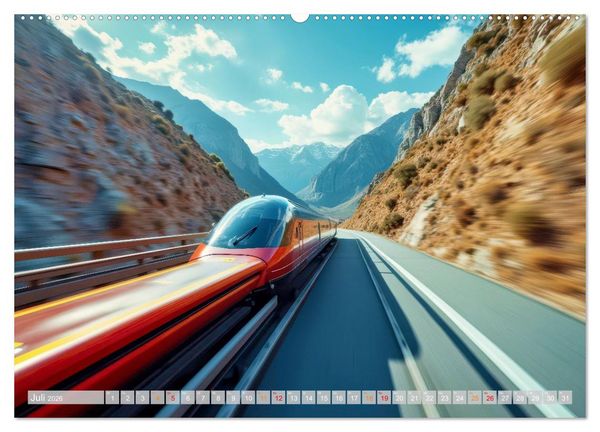 Produktbild: Hightech Z&uuml;ge (Wandkalender 2026 DIN A2 quer), CALVENDO Monatskalender