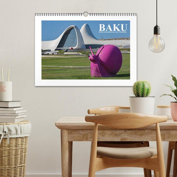 Produktbild: Baku - Erd&ouml;l, Sozialismus und Welterbe (Wandkalender 2026 DIN A3 quer), CALVENDO Monatskalender