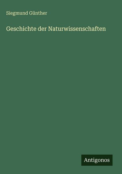 Produktbild: Geschichte der Naturwissenschaften