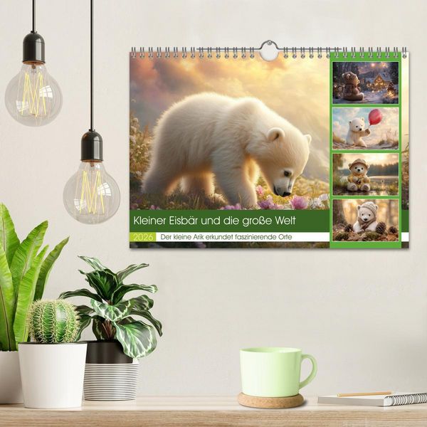 Produktbild: Kleiner Eisb&auml;r und die gro&szlig;e Welt (Wandkalender 2026 DIN A4 quer), CALVENDO Monatskalender