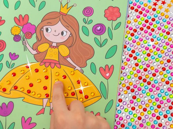 Produktbild: Mein Diamant-Stickerheft &ndash; Prinzessinnen