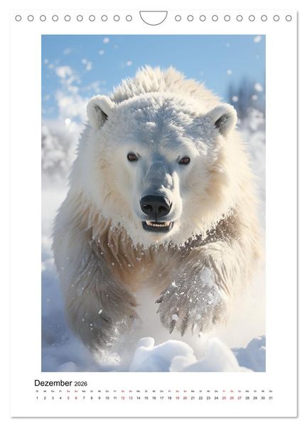 Produktbild: Highspeed Tiere (Wandkalender 2026 DIN A4 hoch), CALVENDO Monatskalender