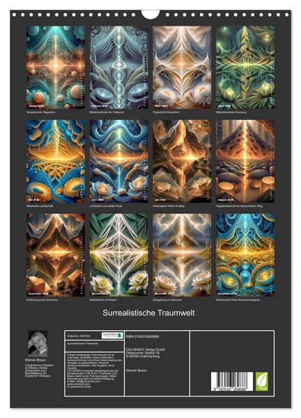 Produktbild: Surrealistische Traumwelt (Wandkalender 2026 DIN A3 hoch), CALVENDO Monatskalender