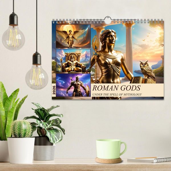Produktbild: Roman Gods - under the spell of mythology (Wall Calendar 2026 DIN A4 landscape), CALVENDO 12 Month Wall Calendar