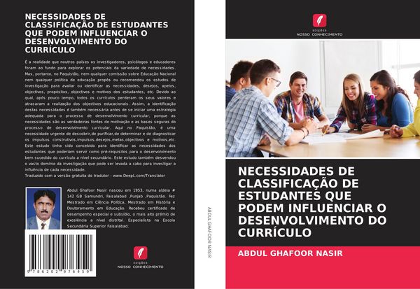 Produktbild: Necessidades De Classifica&ccedil;&atilde;o De Estudantes Que Podem Influenciar O Desenvolvimento Do Curr&iacute;culo