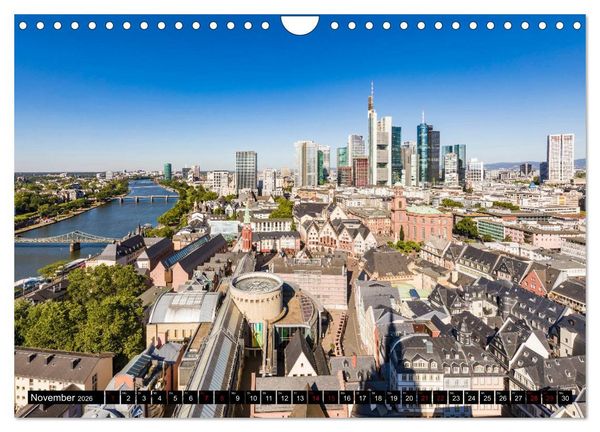 Produktbild: FRANKFURT Impressionen aus Mainhattan (Wandkalender 2026 DIN A4 quer), CALVENDO Monatskalender