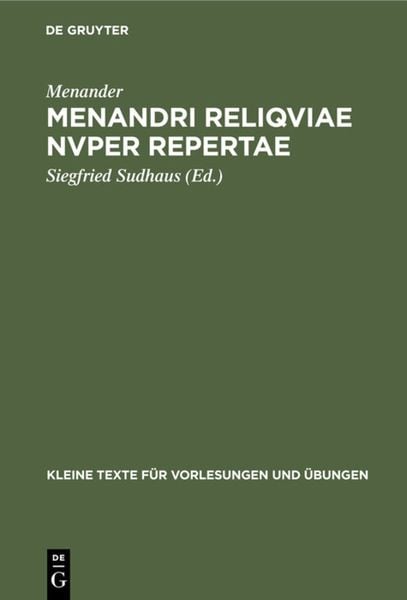 Produktbild: Menandri reliqviae nvper repertae