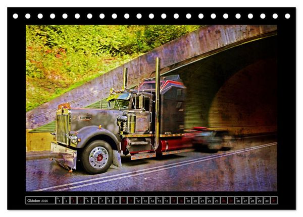 Produktbild: Kenworth W900 PHOTOART (Tischkalender 2026 DIN A5 quer), CALVENDO Monatskalender