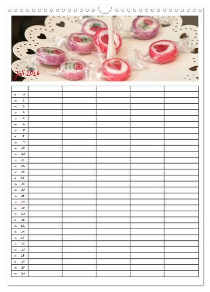 Produktbild: FOOD -Familienkalender (Wandkalender 2026 DIN A3 hoch), CALVENDO Monatskalender