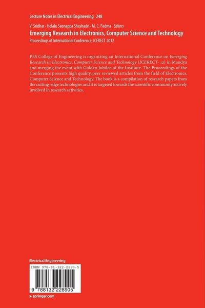Produktbild: Emerging Research in Electronics, Computer Science and Technology