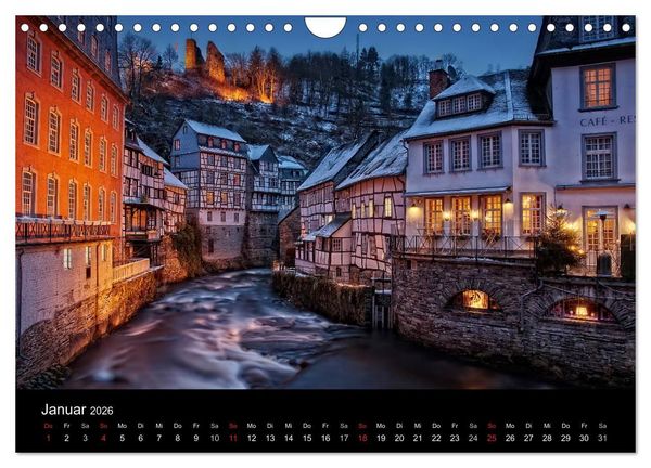 Produktbild: N&auml;chtliche St&auml;dte (Wandkalender 2026 DIN A4 quer), CALVENDO Monatskalender