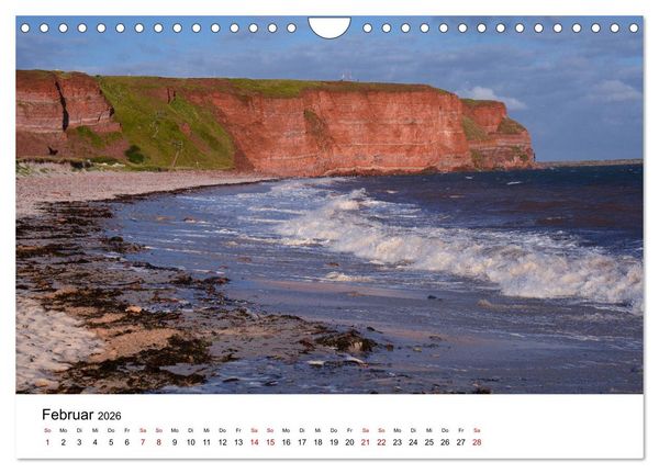 Produktbild: Mitreisekalender 2026 Helgoland (Wandkalender 2026 DIN A4 quer), CALVENDO Monatskalender