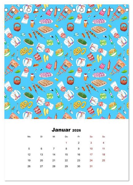 Produktbild: MUSTERMACKE (Tischkalender 2026 DIN A5 hoch), CALVENDO Monatskalender